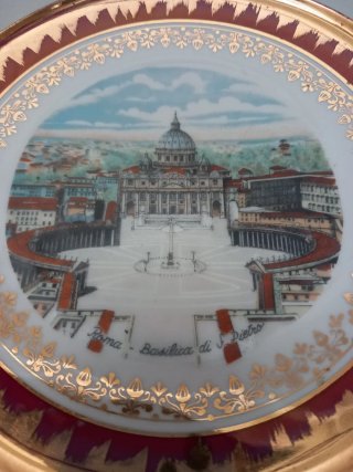 Plato decorativo Roma - Basílica S. Pietro
