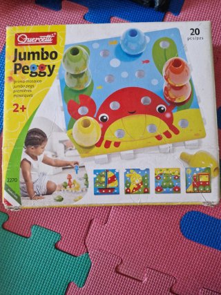 Quercetti Jumbo Peggy Mosaico 2+