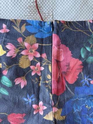 Falda pantalón floral con cordones