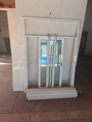 Ventana corredera aluminio blanco