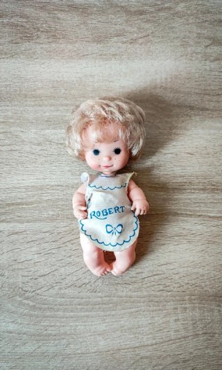 Rara Coppia Bamboline Robert Furga Vintage Anni 70