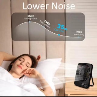 Mini ventilador de escritorio negro