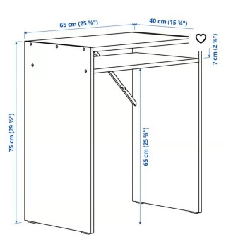 Escritorio Blanco IKEA Mesa de Estudio Ordenador