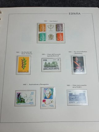 Sellos España 1993 en hojas edifil