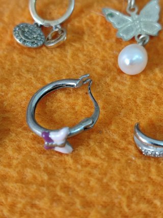 Pendientes de plata con diseño