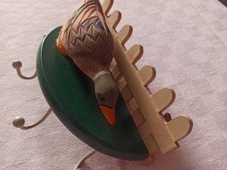 Appendino rustico anatra e staccionata