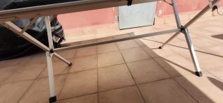 Mesa plegable aluminio camping