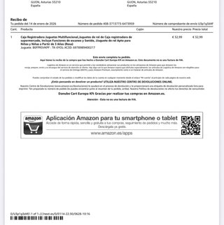 Caja Registradora Juguete Electrónica (nueva)