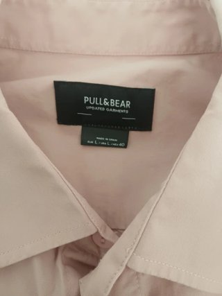 Camisas Pull&Bear manga larga lisas