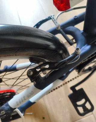 Bici plegable azul marino en perfectesimo estado
