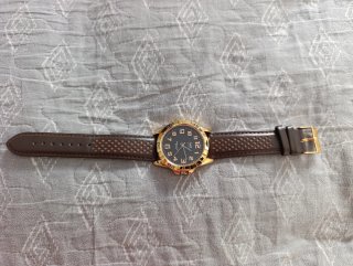 Orologio Q&Q by Citizen Oro e Marrone