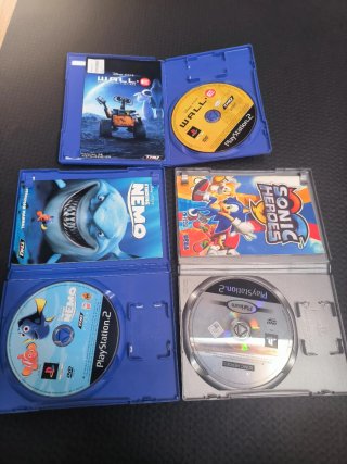 3 Juegos Sony PS2: WALL-E, Nemo, Sonic Heroes