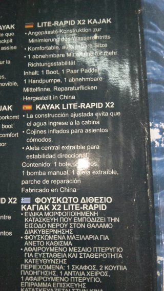 Kayak hinchable Hydro-Force 2 plazas
