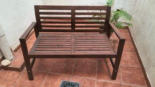 Banco de madera para jardín