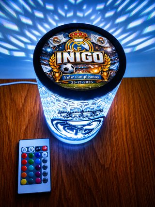 Real Madrid - Lámpara LED Personalizada