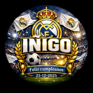 Real Madrid - Lámpara LED Personalizada