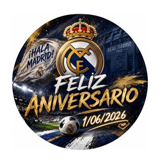 Real Madrid - Lámpara LED Personalizada