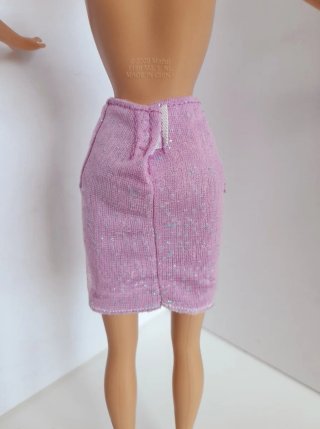 gonna Barbie rosa glitter
