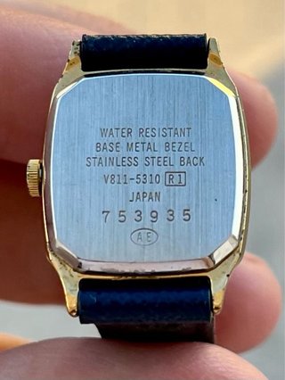 Reloj Seiko Alba Tank Vintage Gold JDM *Año 1997*