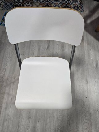 2 Taburetes Altos Plegable IKEA Franklin Blanco