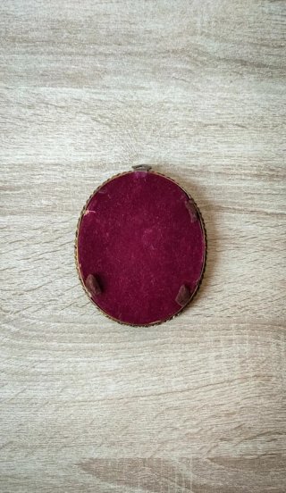 Quadretto Bouquet Floreale Olio 9,5x12 Cm Vintage