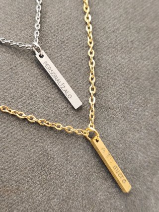 2 Colgantes Acero Quirúrgico Personalizables