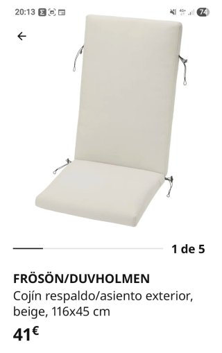 Sillón reclinable de jardín Ikea