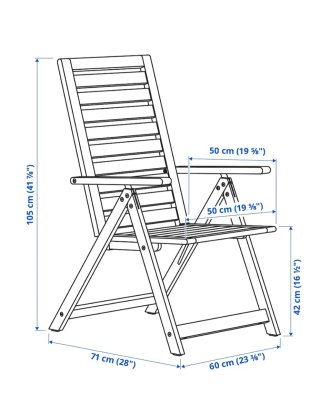 Sillón reclinable de jardín Ikea
