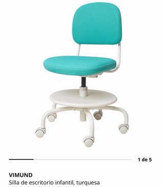 Silla infantil Vimund Ikea turquesa
