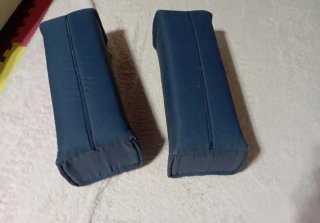 Reposabrazos para sofá de tela