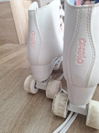 Patines blancos talla 37 con bolsa