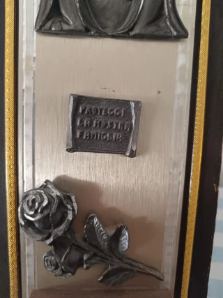 Portachiavi da parete vintage Madonna e Bambino