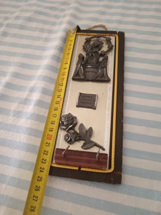 Portachiavi da parete vintage Madonna e Bambino