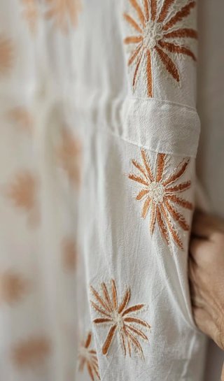 Vestido camisero MAS FASHION bordado
