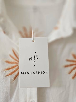 Vestido camisero MAS FASHION bordado