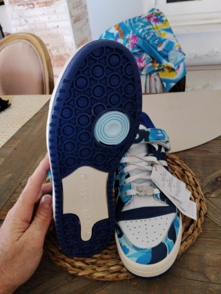 Zapatillas Adidas Forum Low x BAPE Talla 9