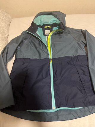 Cortavientos niño Quechua azul/gris