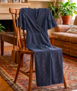 Mono Bershka Verano Talla S Rayas Azul oscuro