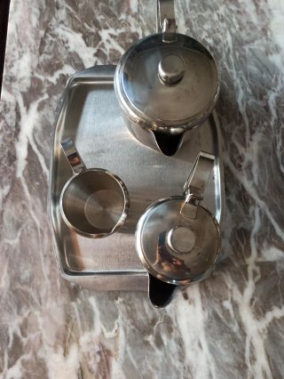 Juego café/té acero inoxidable