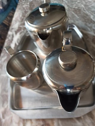 Juego café/té acero inoxidable