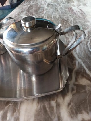 Juego café/té acero inoxidable