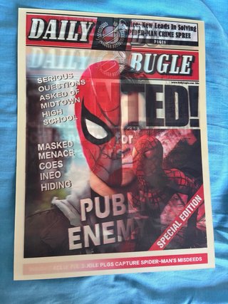 Lámina 3D Daily Bugle Spiderman