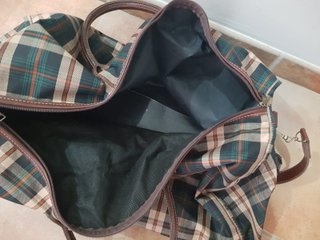 Bolsa de viaje retro Valisa cuadros