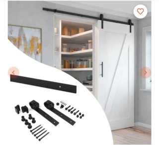 Sistema corredero para puertas negro