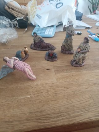 Anunciación 14cm Nacimiento Belén