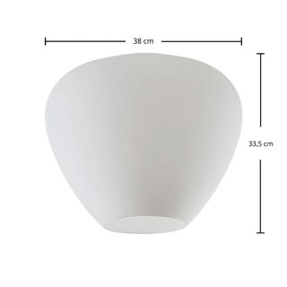 Lámpara techo Bibiane Blanco Opal