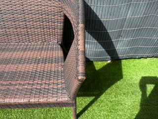 Conjunto Muebles Jardín Ratán Marrón
