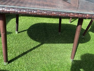 Conjunto Muebles Jardín Ratán Marrón