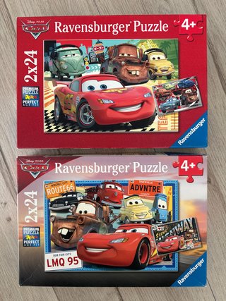 4 Puzzles Ravensburger Cars 4x24 piezas