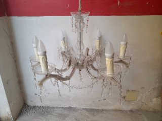 Lámpara de araña de cristal